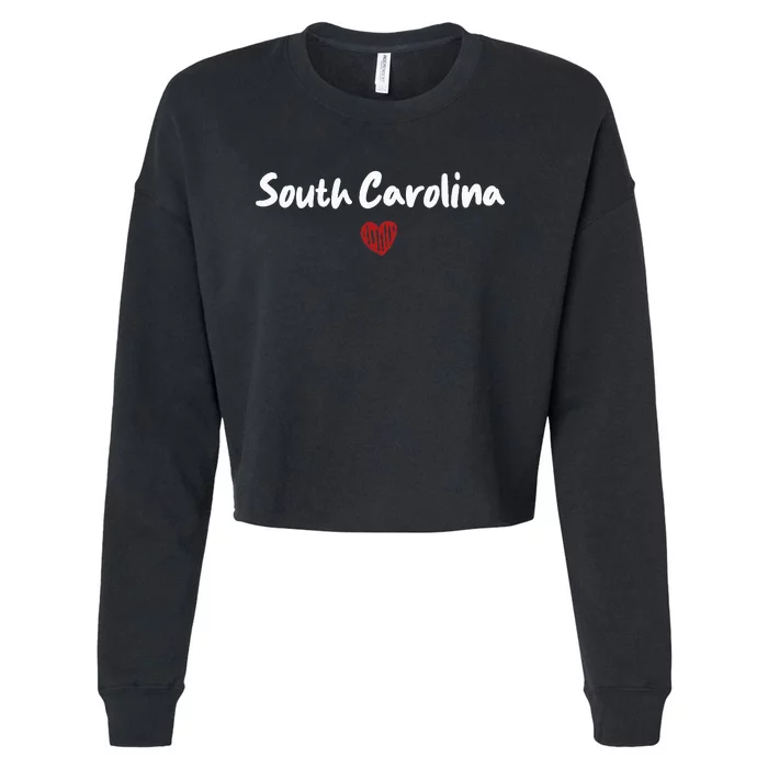 South Carolina I Love South Carolina Classic Cropped Pullover Crew