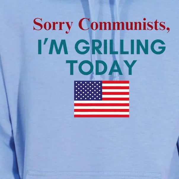 Sorry Communists IM Grilling Today Unisex Surf Hoodie