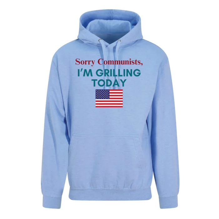 Sorry Communists IM Grilling Today Unisex Surf Hoodie