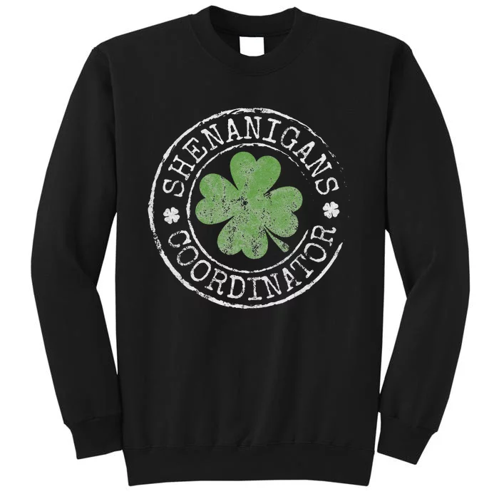 Shenanigans Coordinator Irish Clovers St Patricks Day Sweatshirt