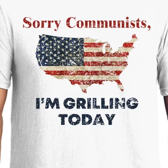 Sorry Communists IM Grilling Today Funny Bbq Design Pajama Set