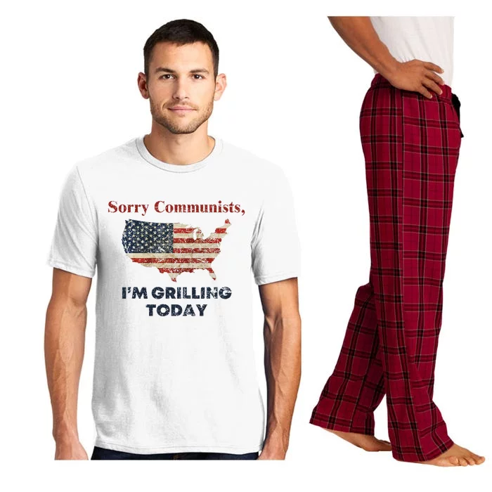 Sorry Communists IM Grilling Today Funny Bbq Design Pajama Set