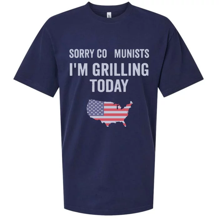 Sorry Communists IM Grilling Today Sueded Cloud Jersey T-Shirt