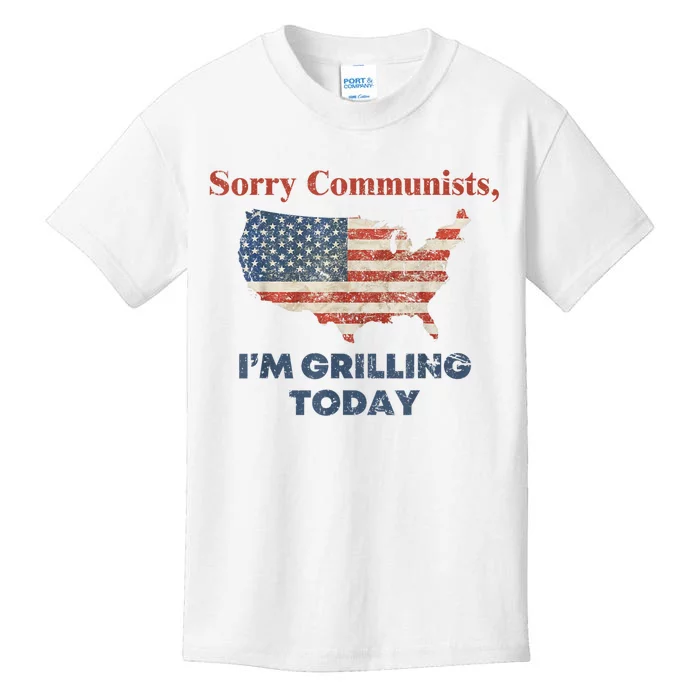 Sorry Communists I’M Grilling Today Kids T-Shirt