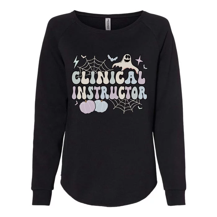 Spooky Clinical Instructor Halloween Cute Gift Womens California Wash Sweatshirt