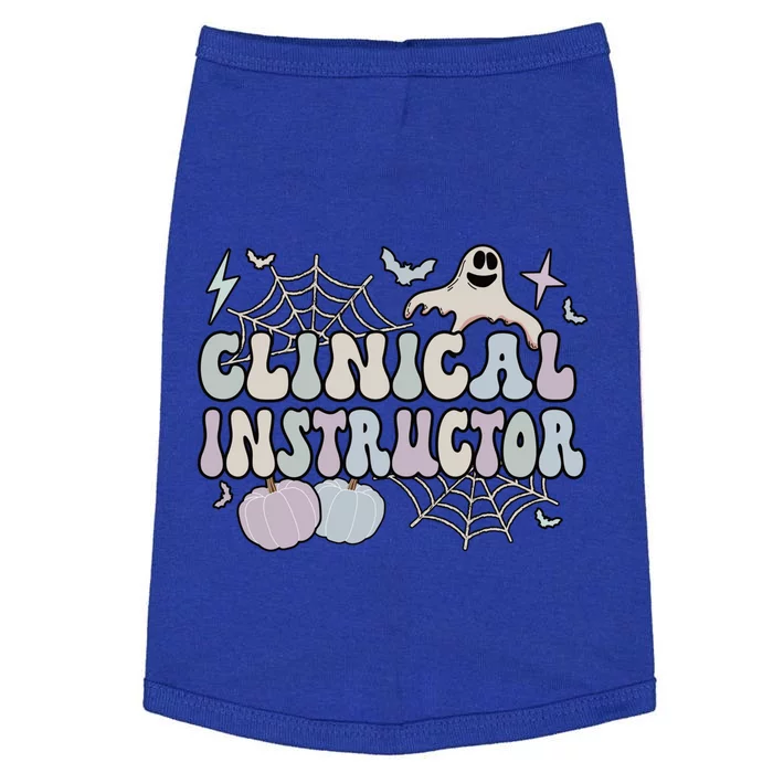 Spooky Clinical Instructor Halloween Cute Gift Doggie Tank