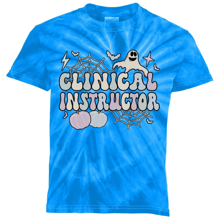 Spooky Clinical Instructor Halloween Cute Gift Kids Tie-Dye T-Shirt