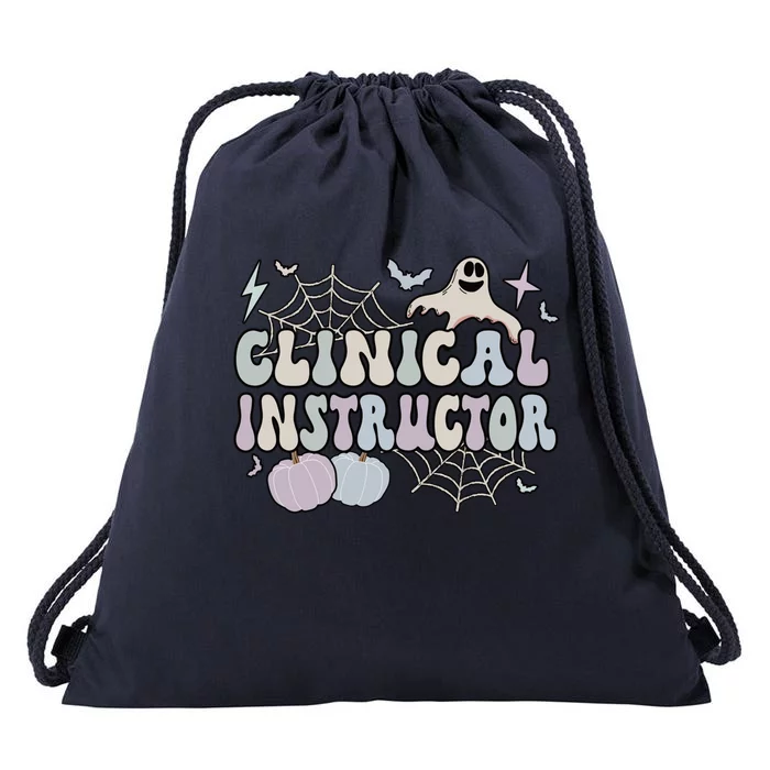 Spooky Clinical Instructor Halloween Cute Gift Drawstring Bag