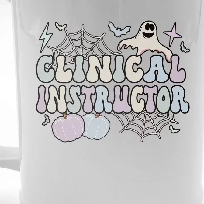 Spooky Clinical Instructor Halloween Cute Gift Front & Back Beer Stein