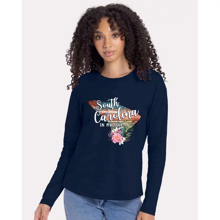 South Carolina In My Soul Womens Cotton Relaxed Long Sleeve T-Shirt