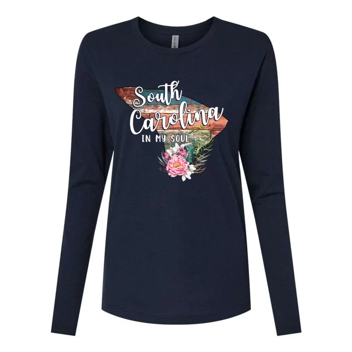 South Carolina In My Soul Womens Cotton Relaxed Long Sleeve T-Shirt