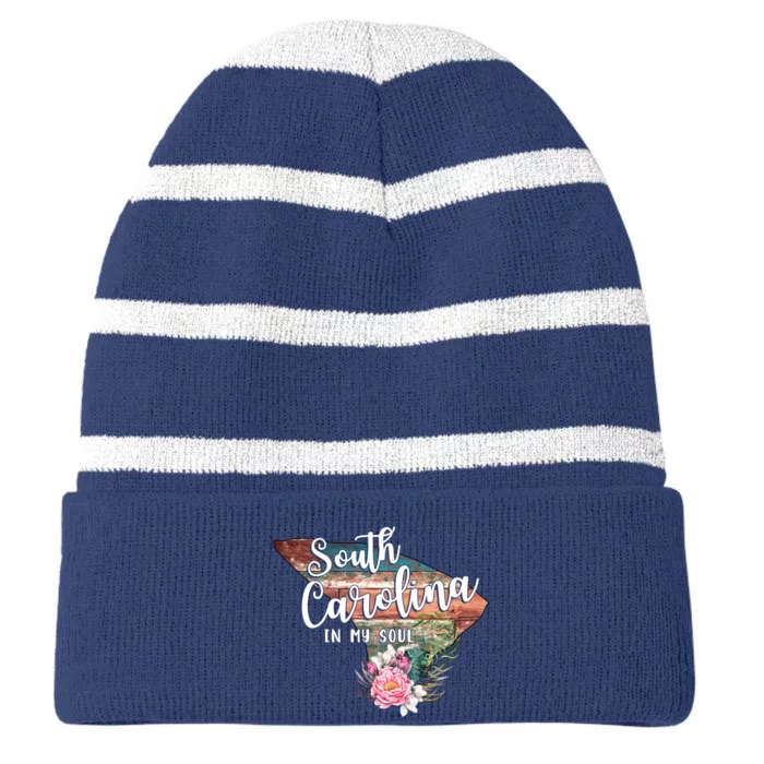 South Carolina In My Soul Striped Beanie with Solid Band