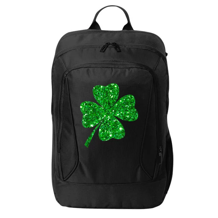 Sparkle Clover Irish Shirt For St Patricks & Pattys Day City Backpack