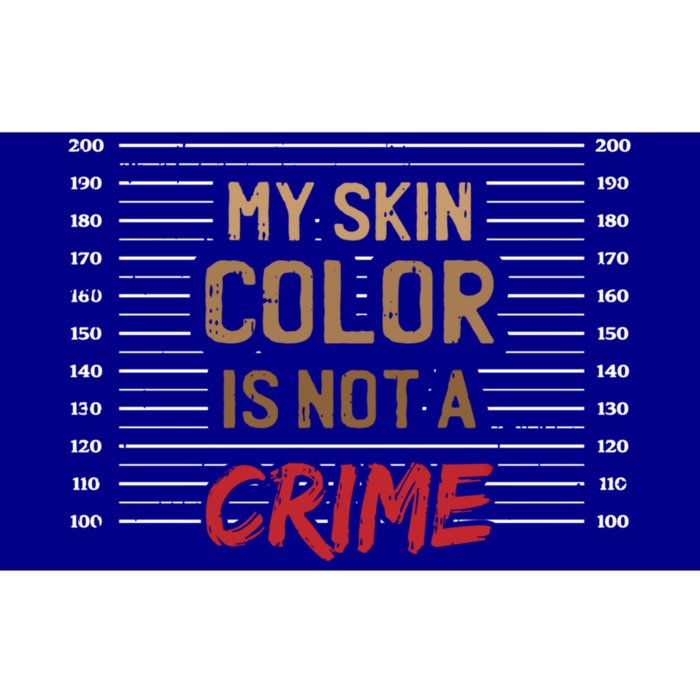 Skin Color Is Not A Crime Black Pride African American Funny Gift Bumper Sticker