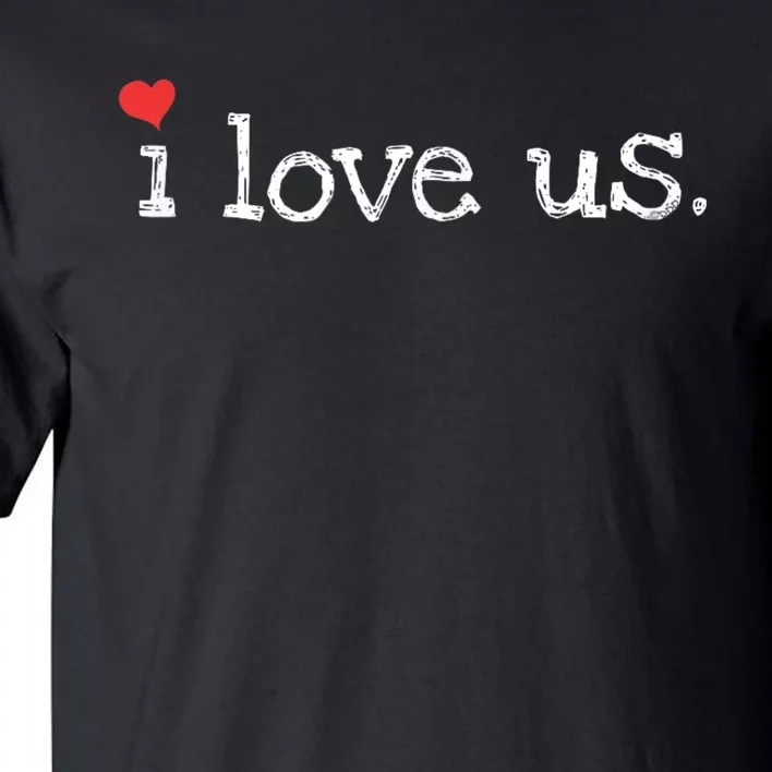 Sweet Couples I Love Us With Hearts ValentineS Day Tall T-Shirt