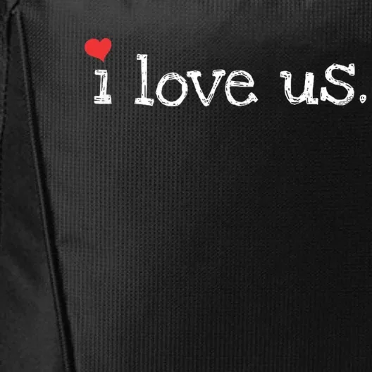 Sweet Couples I Love Us With Hearts ValentineS Day City Backpack