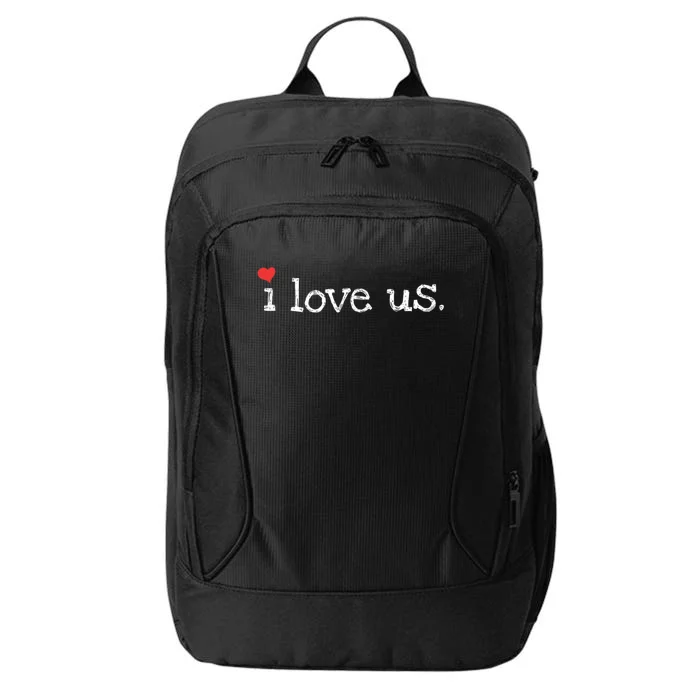 Sweet Couples I Love Us With Hearts ValentineS Day City Backpack