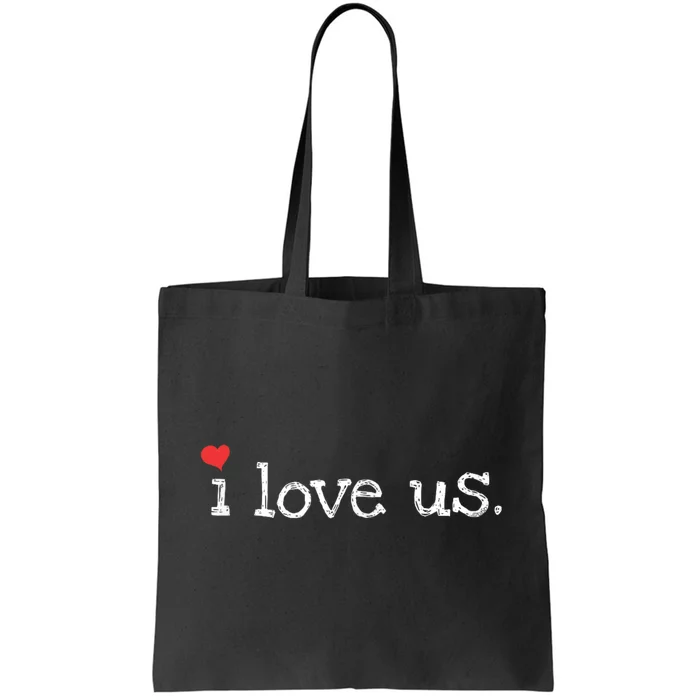 Sweet Couples I Love Us With Hearts ValentineS Day Tote Bag