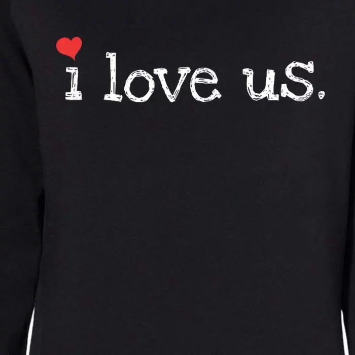 Sweet Couples I Love Us With Hearts ValentineS Day Womens California Wash Sweatshirt