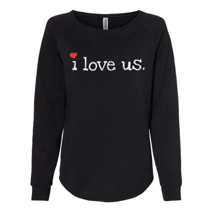 Sweet Couples I Love Us With Hearts ValentineS Day Womens California Wash Sweatshirt