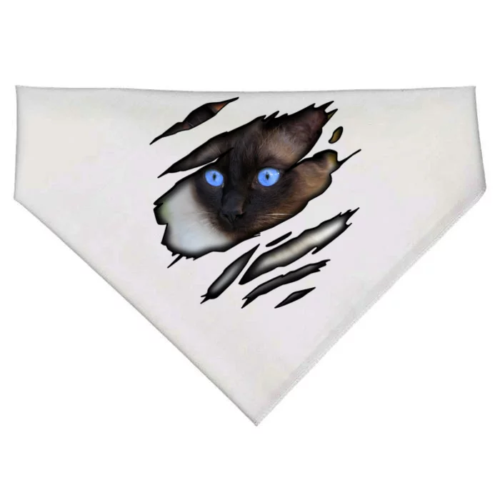 Siamese Cat In Me Design Cadesign Purebred Cat Gift USA-Made Doggie Bandana