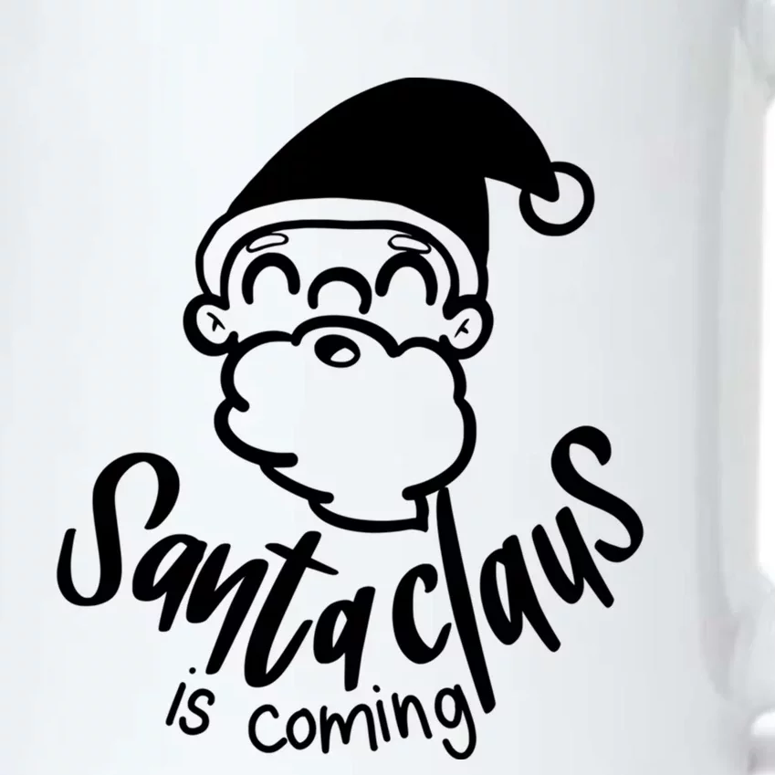 Santa Claus Is Coming Christmas Pajamas Gift Black Color Changing Mug