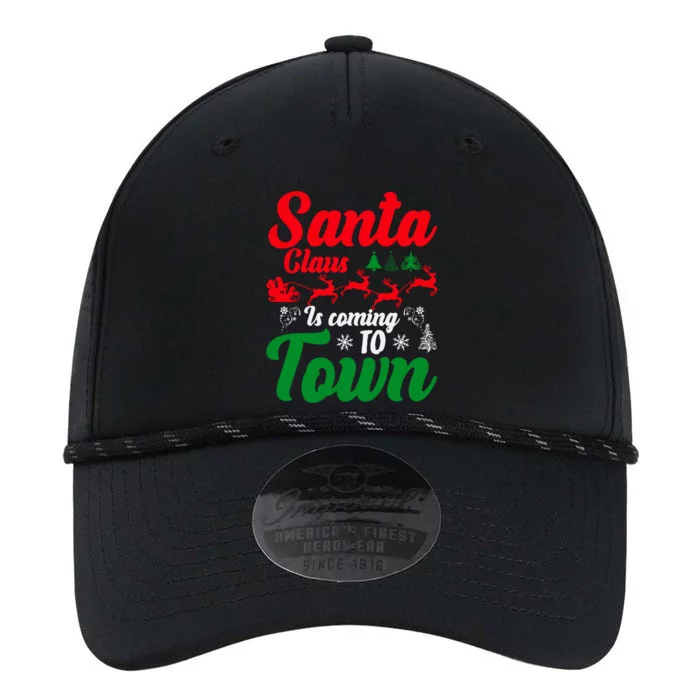 Santa Claus Is Coming Funny Christmas Xmas Meaningful Gift Performance The Dyno Cap