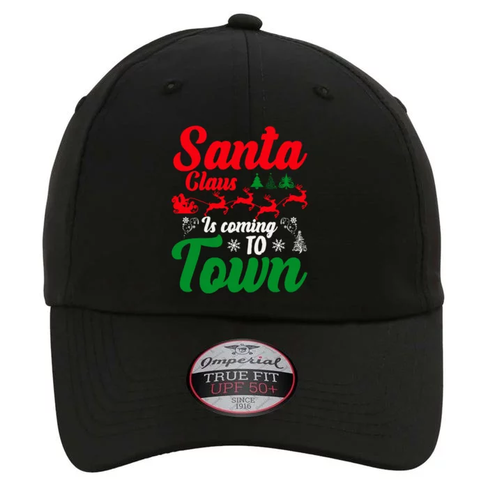 Santa Claus Is Coming Funny Christmas Xmas Meaningful Gift The Original Performance Cap