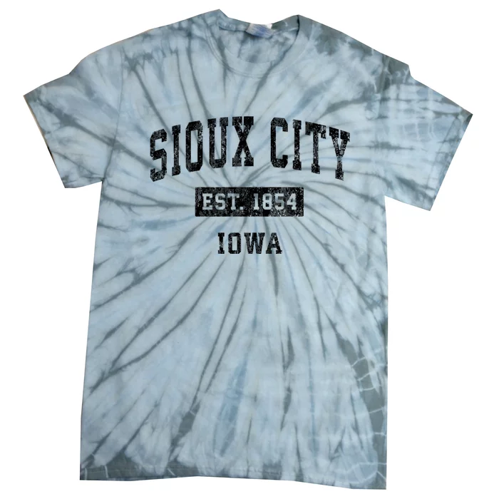 Sioux City Iowa Ia Vintage Established Sports Design Tie-Dye T-Shirt