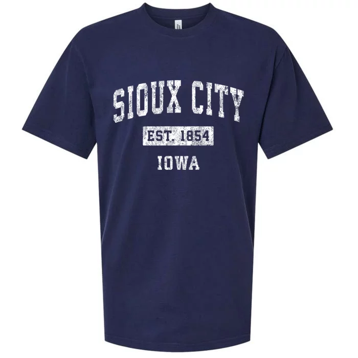 Sioux City Iowa Ia Vintage Established Sports Design Sueded Cloud Jersey T-Shirt