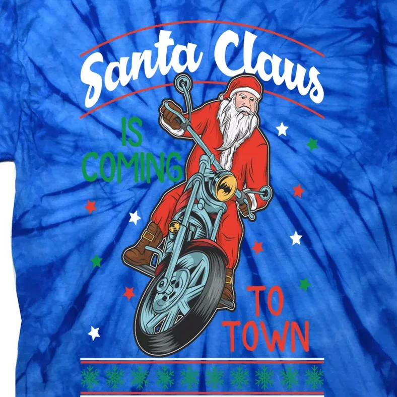 Santa Claus Is Coming Gift Tie-Dye T-Shirt