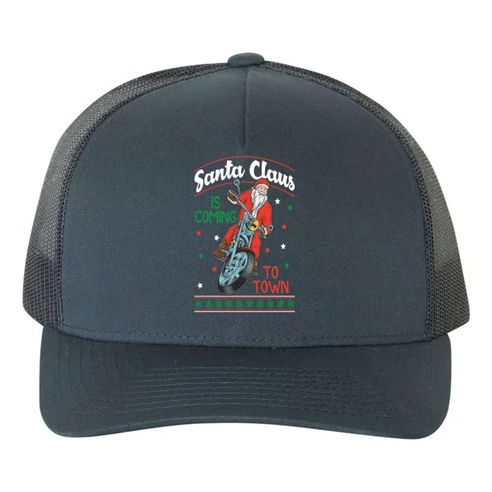 Santa Claus Is Coming Gift Yupoong Adult 5-Panel Trucker Hat