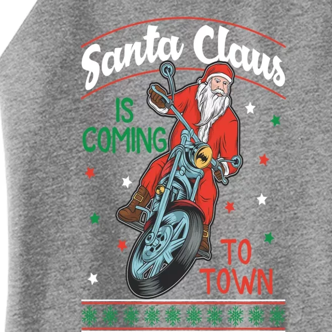 Santa Claus Is Coming Gift Women’s Perfect Tri Rocker Tank