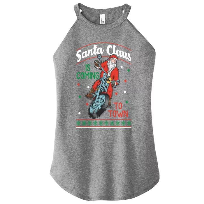 Santa Claus Is Coming Gift Women’s Perfect Tri Rocker Tank