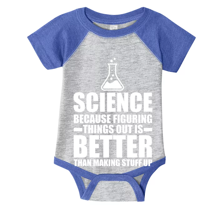 Science Because Figuring Things Out Is Better Infant Baby Jersey Bodysuit