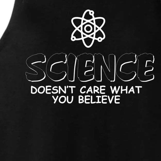 Science Doesn't Care What You Believe Ladies Tri-Blend Wicking Tank