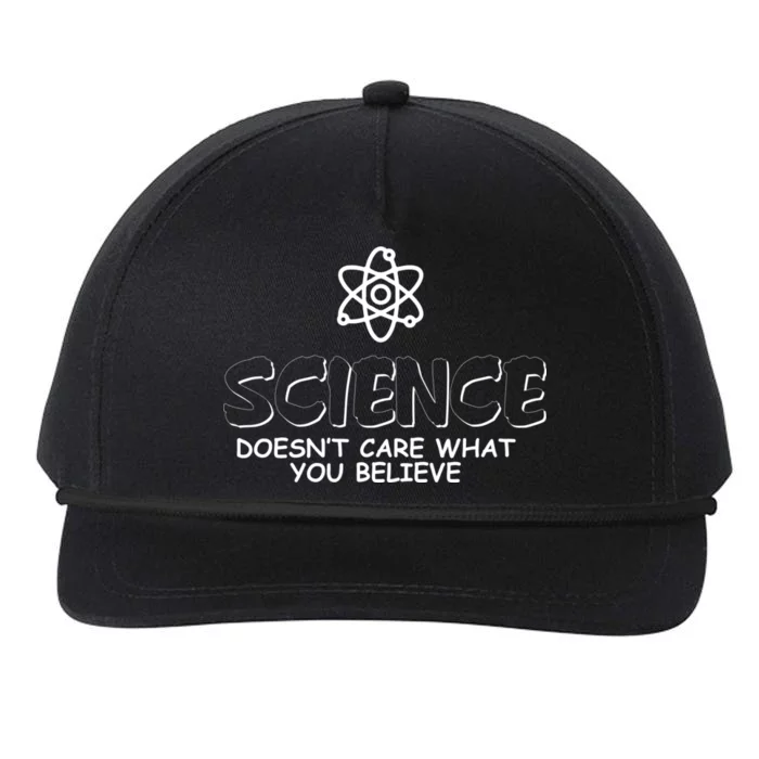 Science Doesn't Care What You Believe Snapback Five-Panel Rope Hat