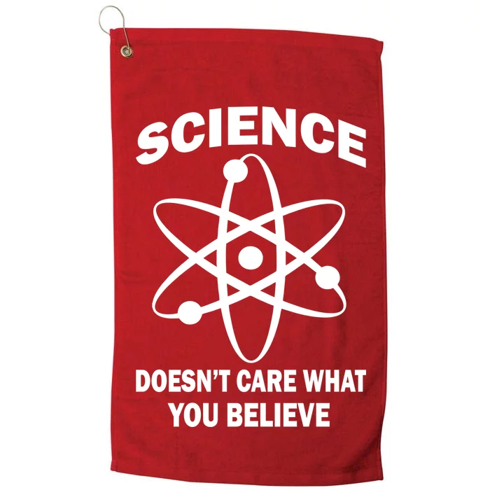 Science Doesn't Care What You Believe Atom Platinum Collection Golf Towel