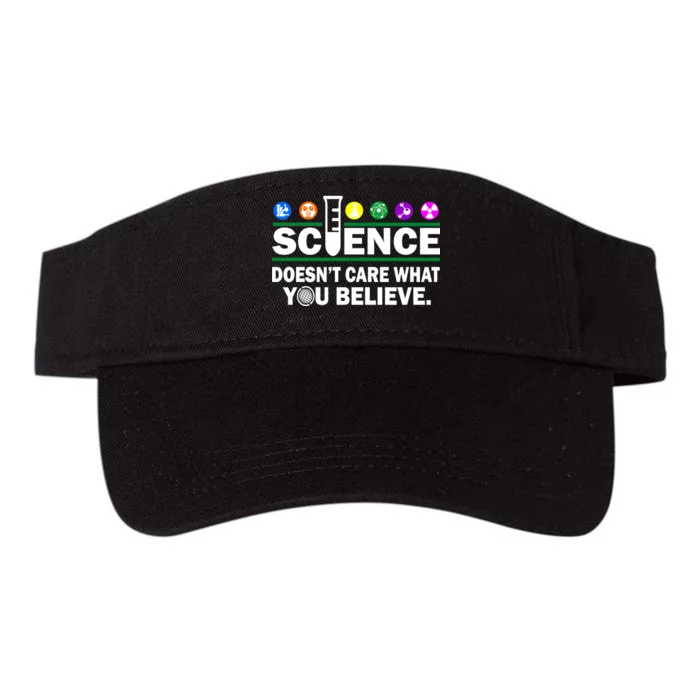 Science Doesn't Care What You Believe Saying Valucap Bio-Washed Visor