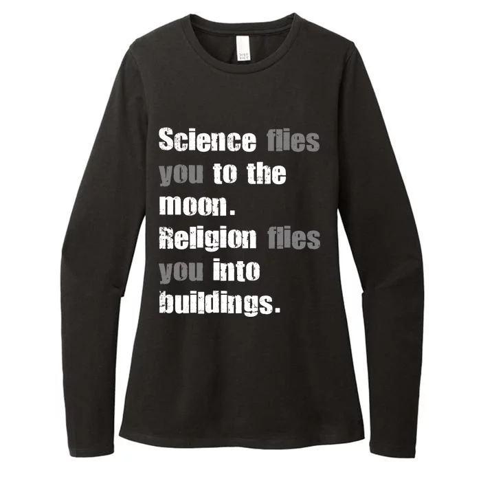 Science Flies You To The Moon Womens CVC Long Sleeve Shirt