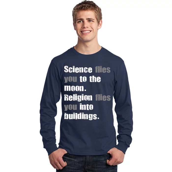 Science Flies You To The Moon Tall Long Sleeve T-Shirt