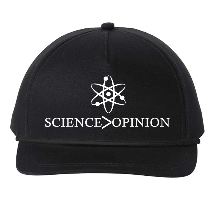 Science is Greater Than Opinion Snapback Five-Panel Rope Hat