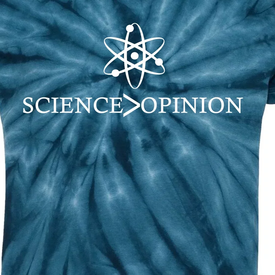 Science is Greater Than Opinion Kids Tie-Dye T-Shirt