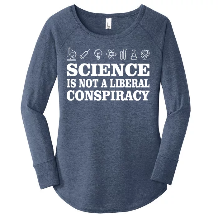 Science Is Not A Liberal Conspiracy Women's Perfect Tri Tunic Long Sleeve Shirt