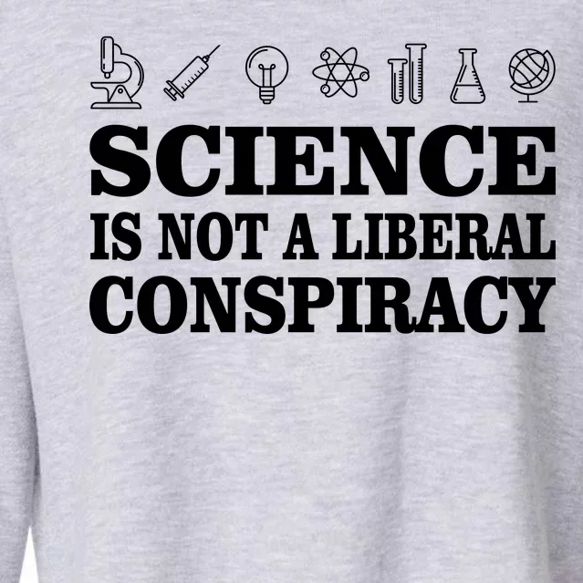 Science Is Not A Liberal Conspiracy Cropped Pullover Crew