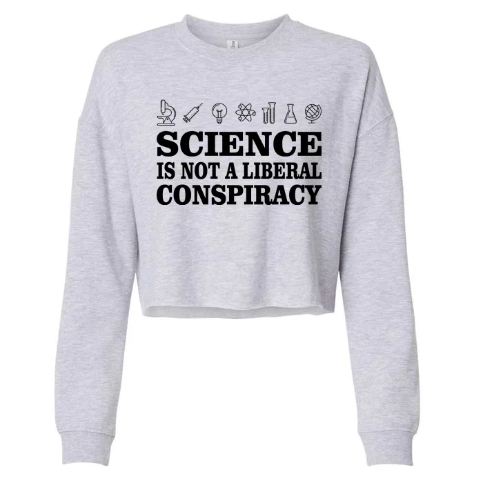 Science Is Not A Liberal Conspiracy Cropped Pullover Crew