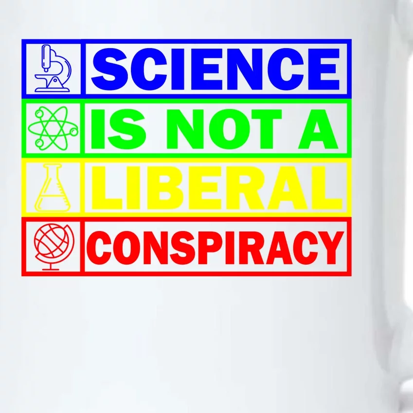 Science Is Not A Liberal Conspiracy Funny Black Color Changing Mug