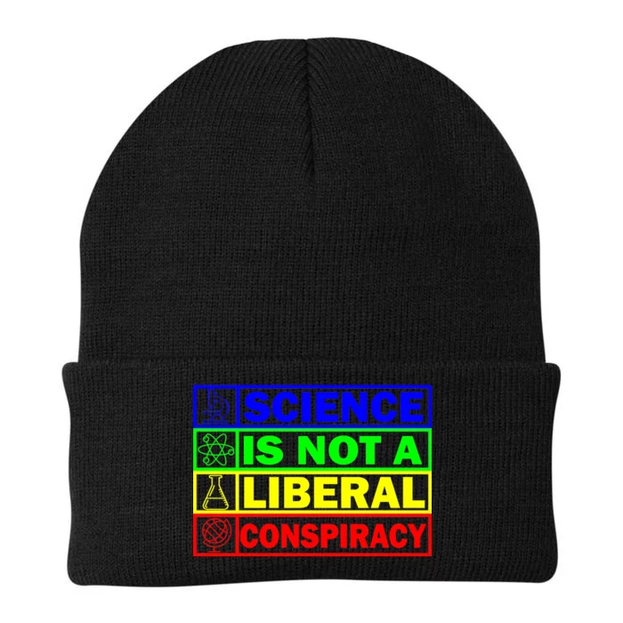 Science Is Not A Liberal Conspiracy Funny Knit Cap Winter Beanie