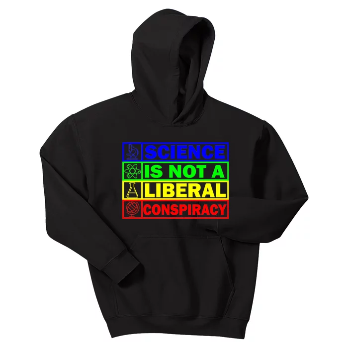 Science Is Not A Liberal Conspiracy Funny Kids Hoodie