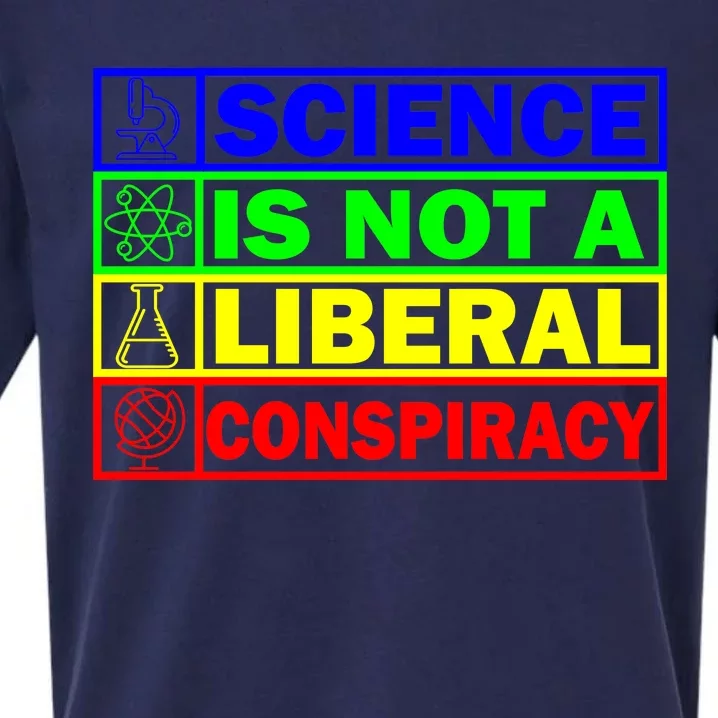 Science Is Not A Liberal Conspiracy Funny Sueded Cloud Jersey T-Shirt